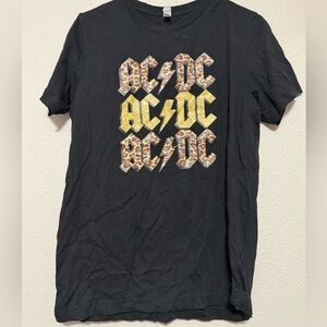 Bella Canvas Black AC/DC Graphic Tee